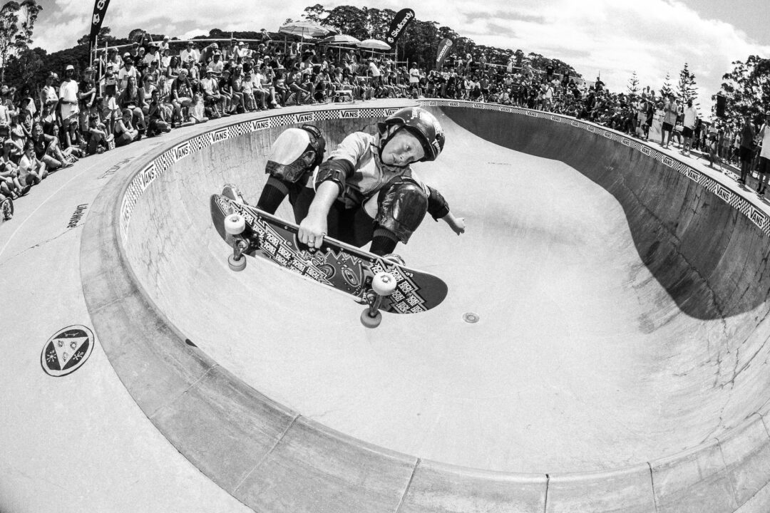 Liam Hayes, frontside air. Photo by David Read