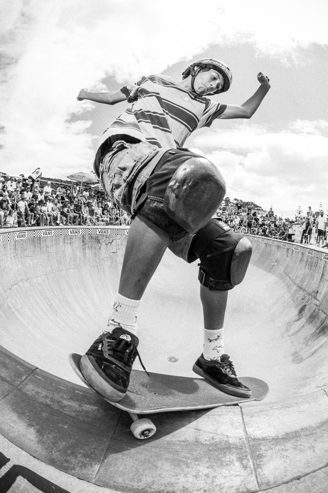 Soul Kropelnicki, frontside Smith grind. Photo by David Read