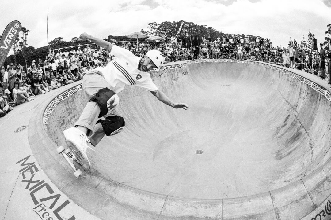 Steve Nichols, feeble grind to fakie. Photo by David Read