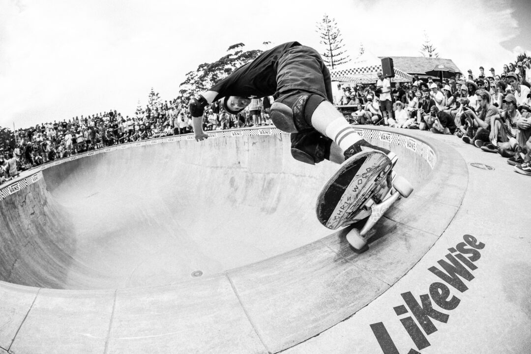 Chris Curran, feeble grind. Photo by David Read