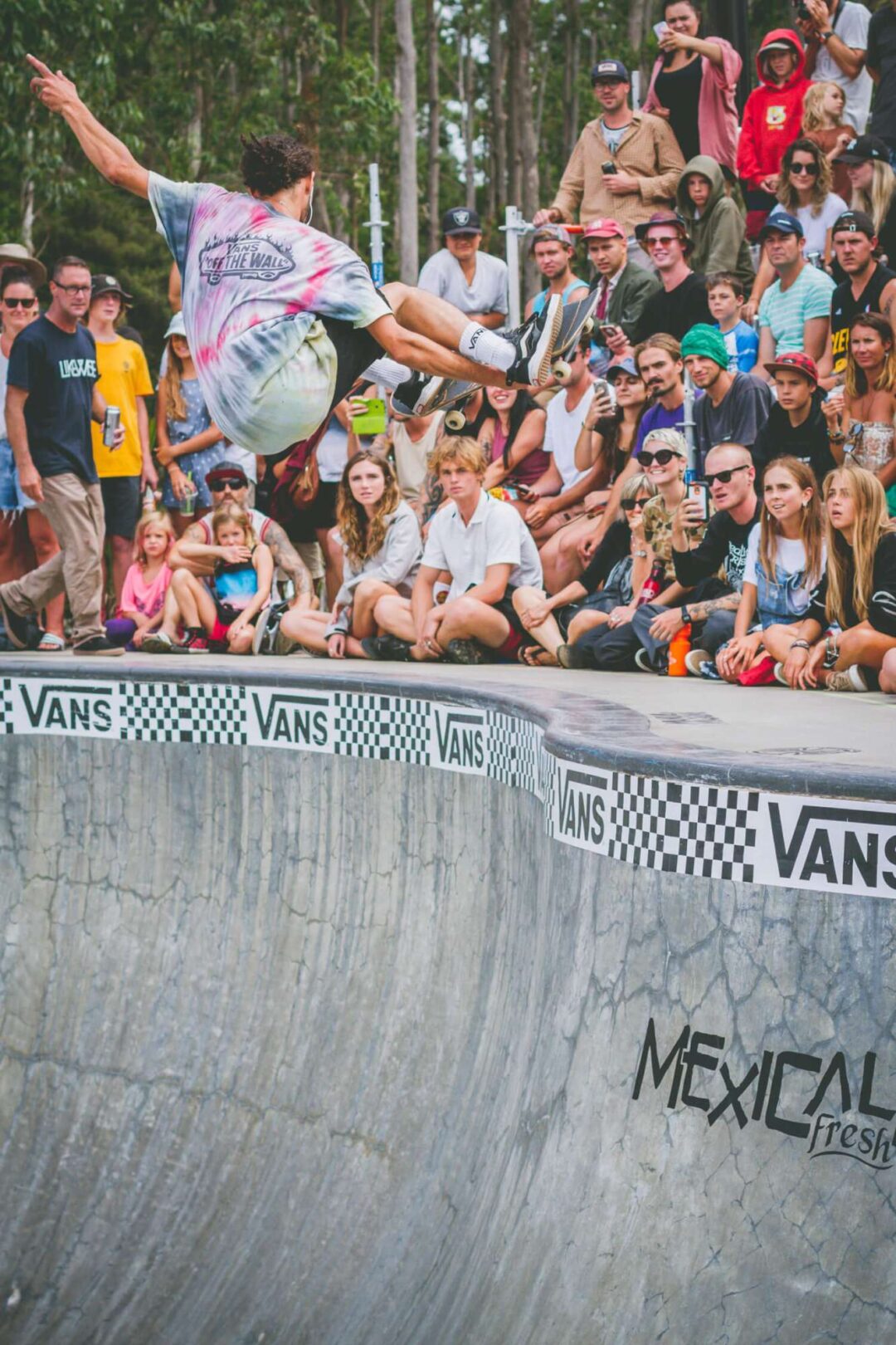 Bowman Hansen, frontside stalefish over the hip. Photo by Connor Hill