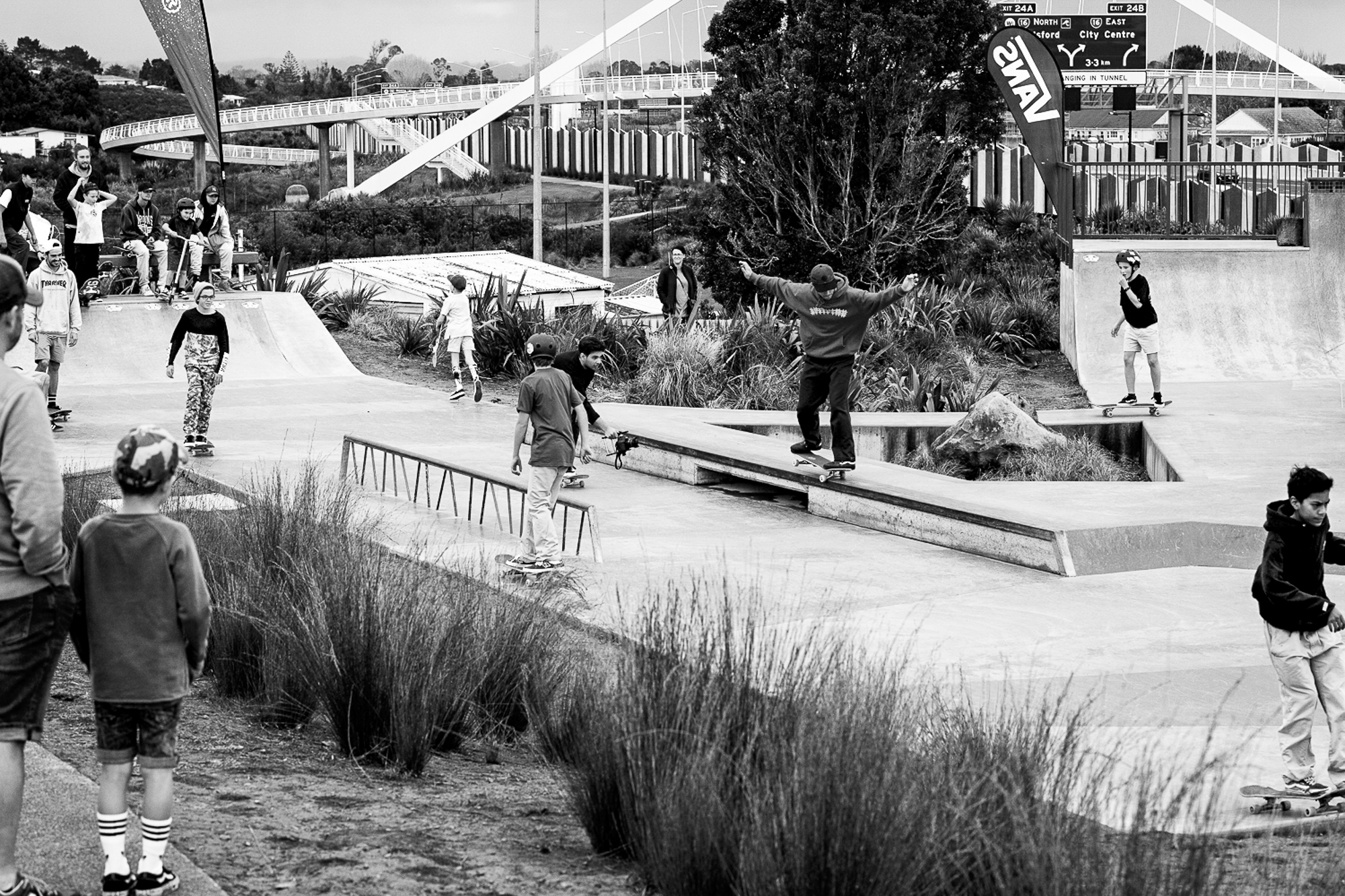 Kyle Svensen, backside nosegrind.