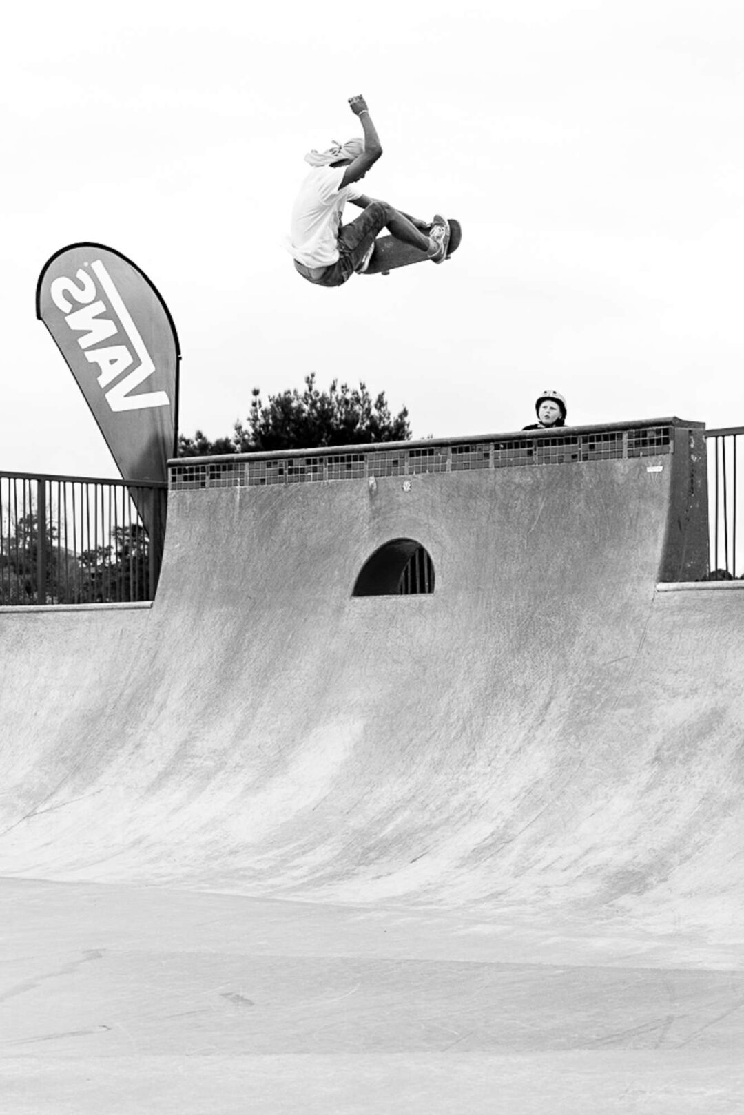 Maninja, alley oop frontside over the channel!