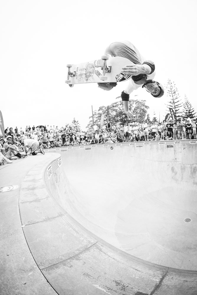 Andrew Morrison, backside nose grab.