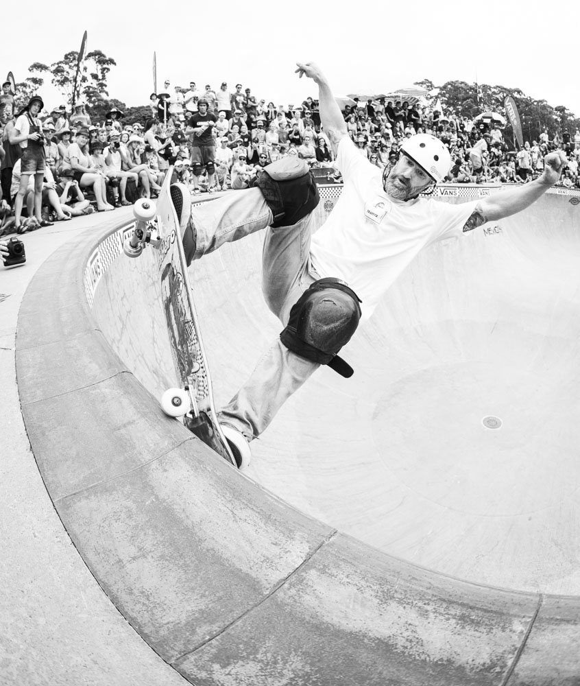 Steven Nichols, fakie frontside five-0 fakie.
