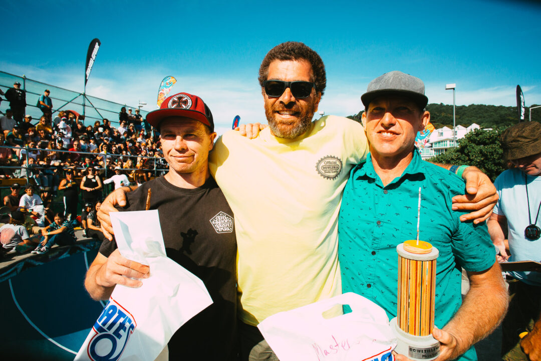 Masters Winners: Sean Ritchie (3rd), Ramon Thackwell (1st, NZ Champion), Stephen Crump (2nd).