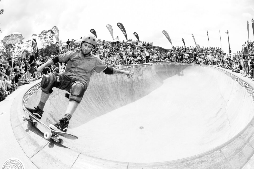 Hayden McDermott, frontside 50-50. Photo by David Read.