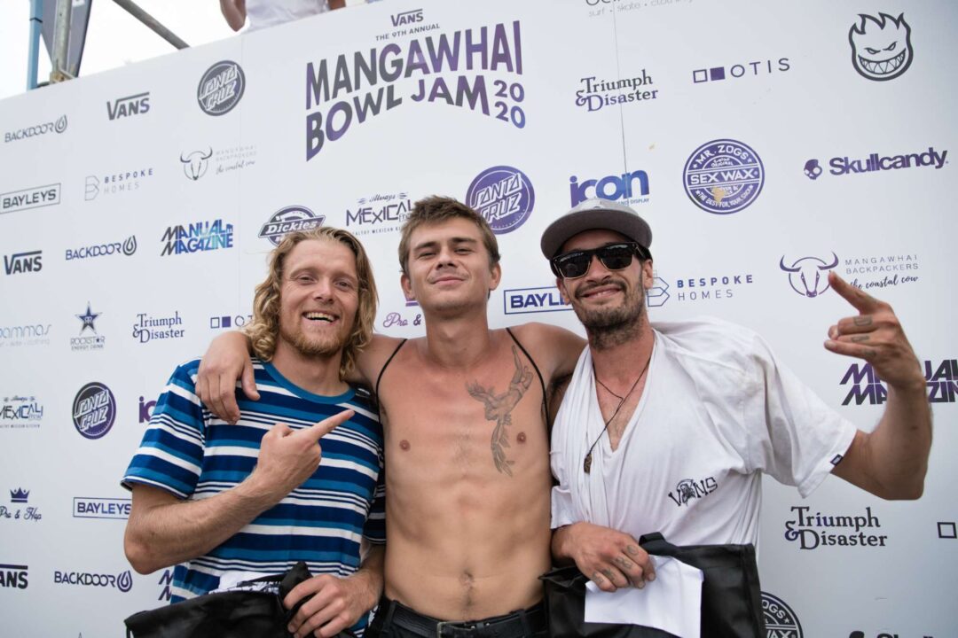 Open winners. Shaun Boucher (3rd), Jakob Robinson (1st) and Bowman Hansen (2nd).