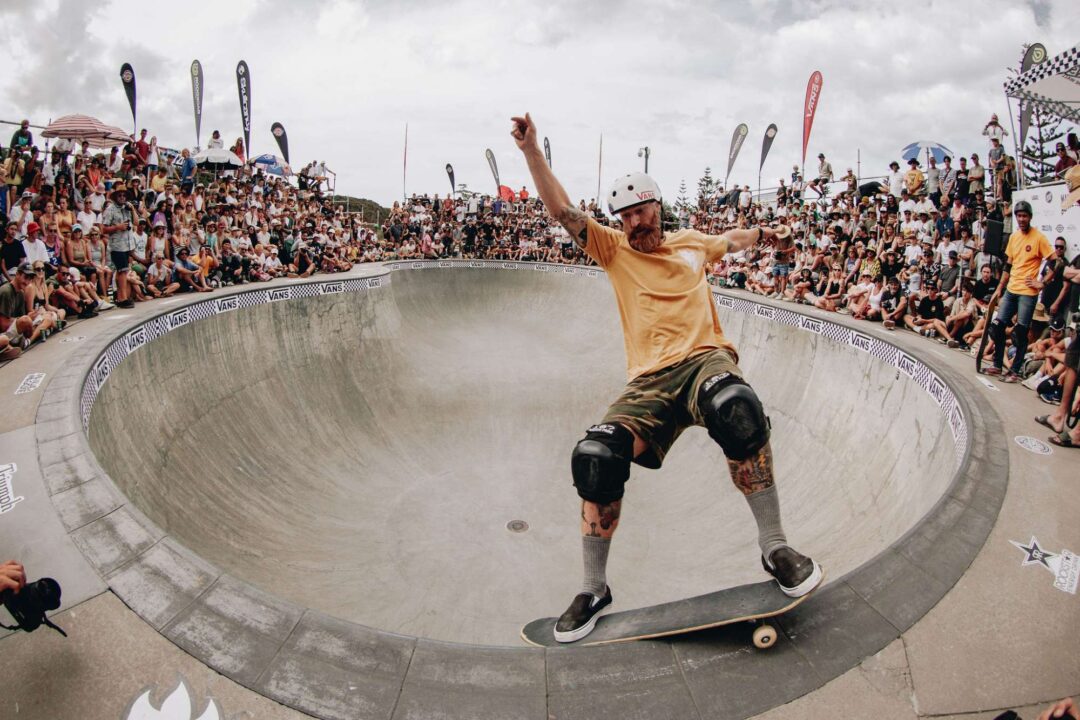 Steve Nickolls, Smith grind. Photo by Ben Loader.
