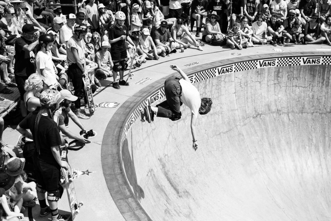 Taniah Meyers, backside ollie. Photo by David Read.