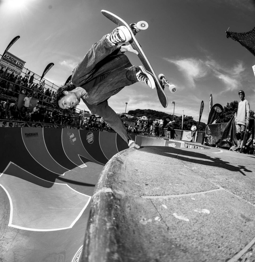 Nick Bush, handplant, Photo by David Read