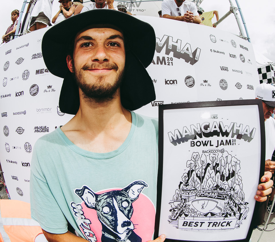 Best trick winner Dan Kelcher.