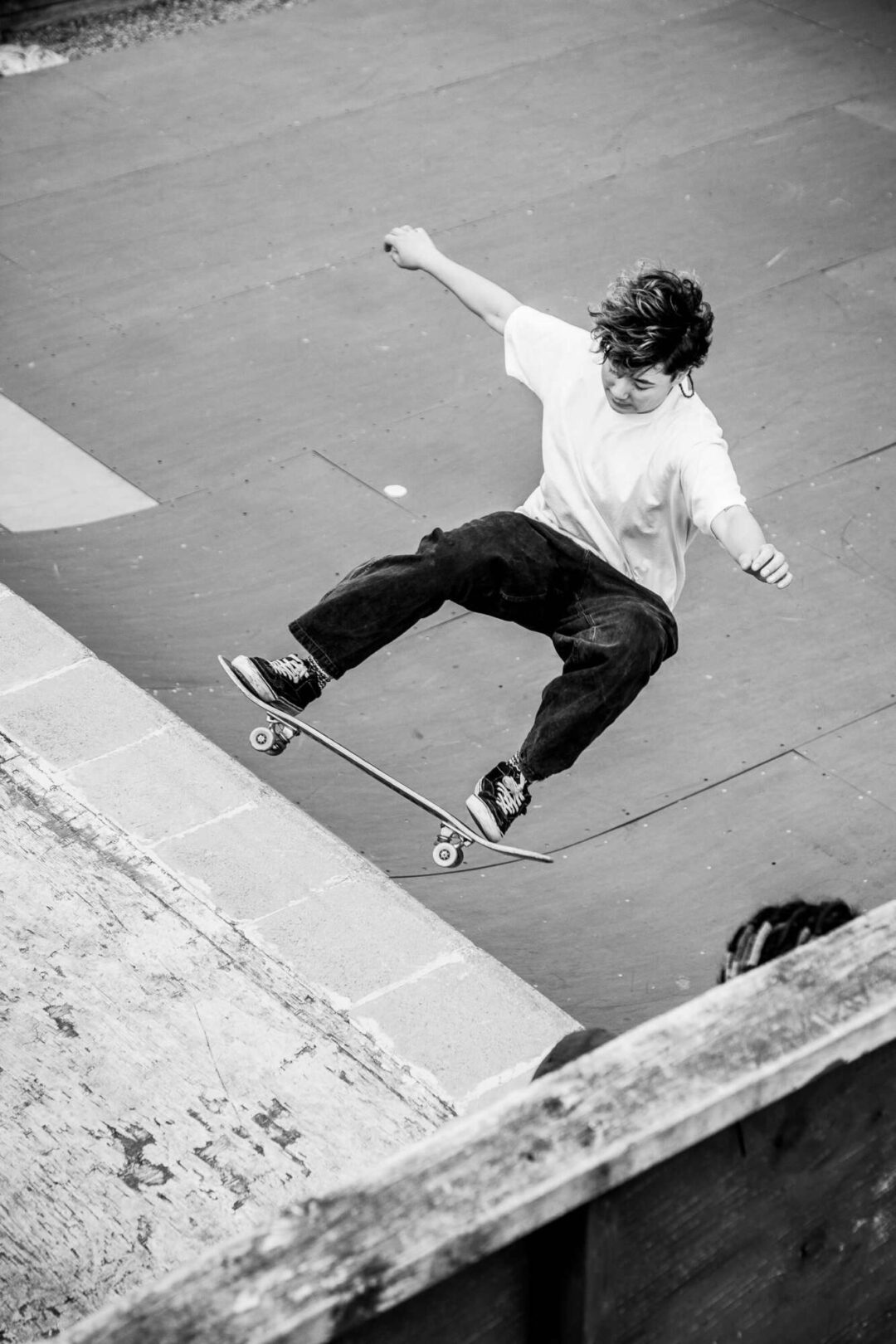 Gala, frontside ollie.