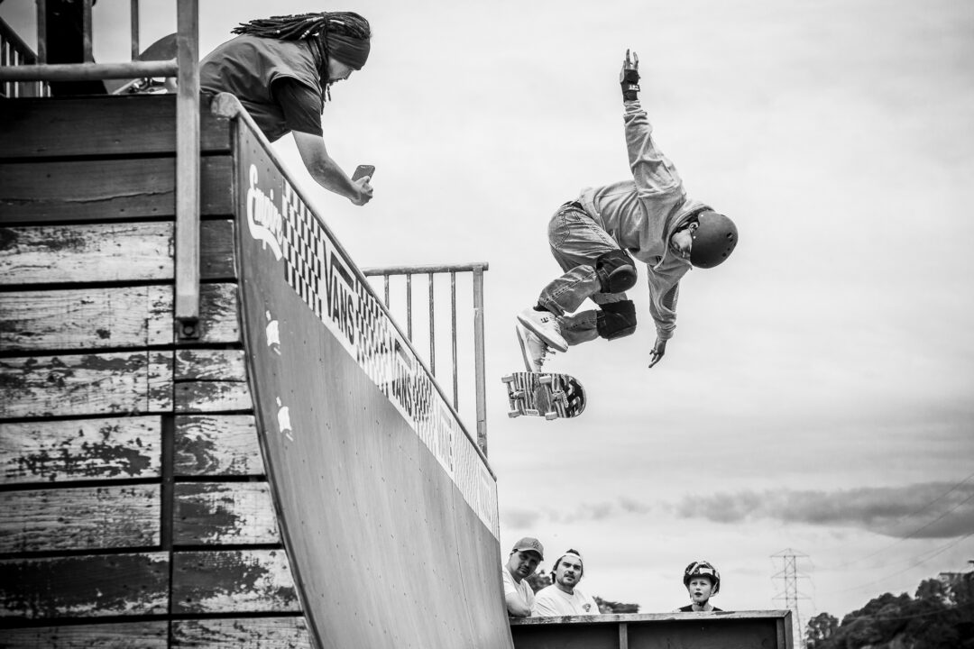 Louis Newman, kickflip backside disaster.