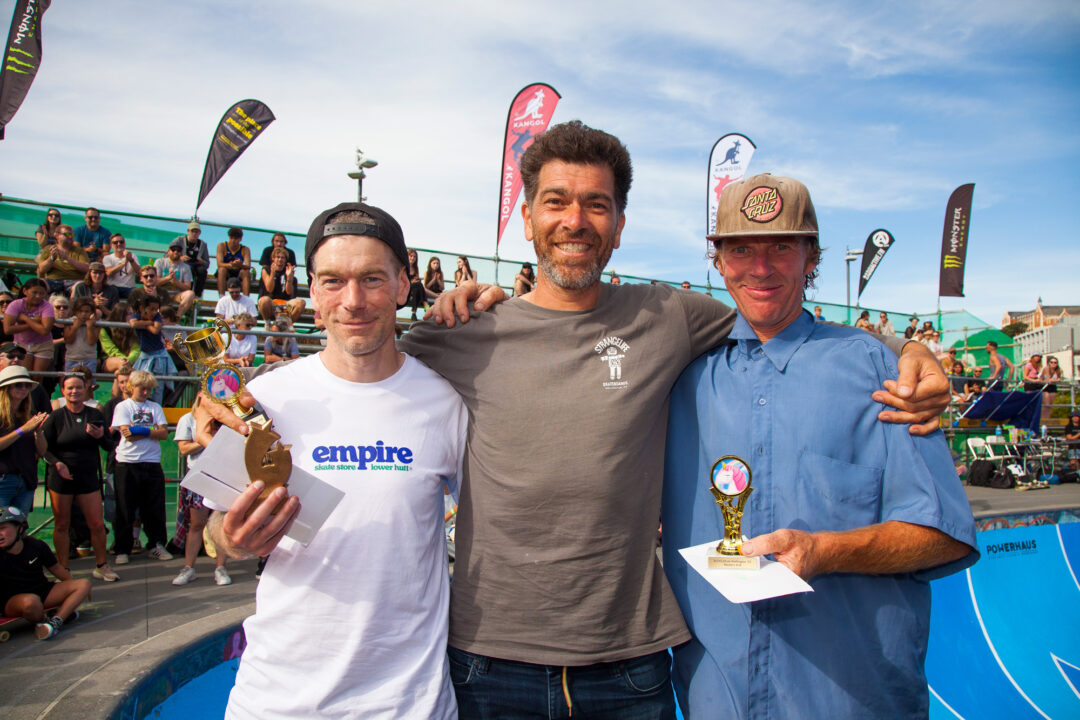 Masters Winners: Chris Wood (3rd), Ramon Thackwell (1st), Von Griffin (2nd)