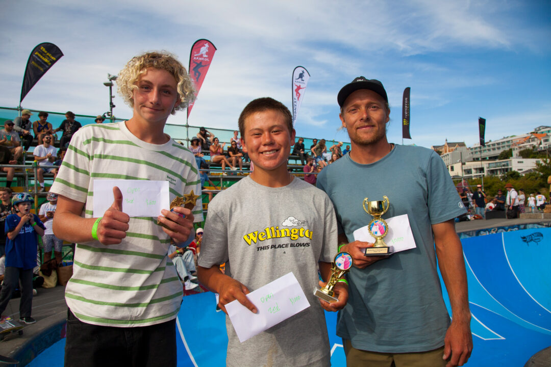Open Winners: Jett De Haan (3rd), Zedyn Fellows (2nd), Shaun Boucher (1st)