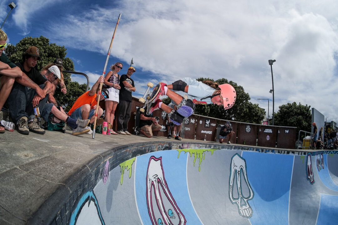 Ignacia Munoz, backside air. Photo by Craig Harris.