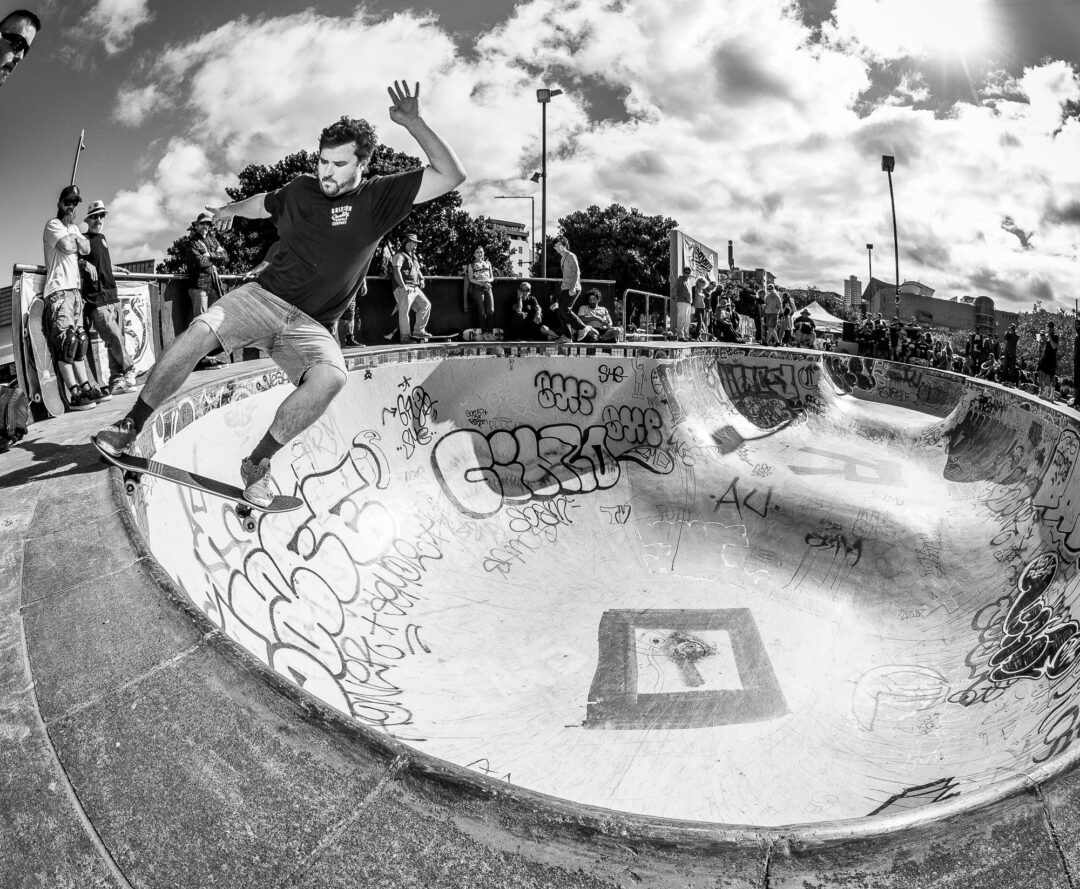 Luke Harwood, frontside tailslide.