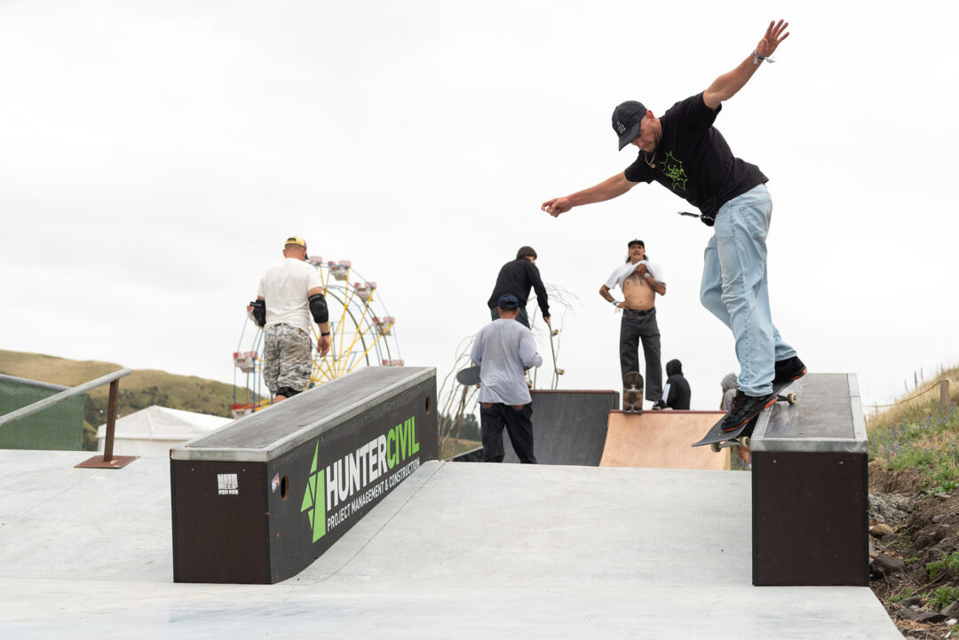 James Kingston backside Smith grind. Photo by Mitchell Clark.