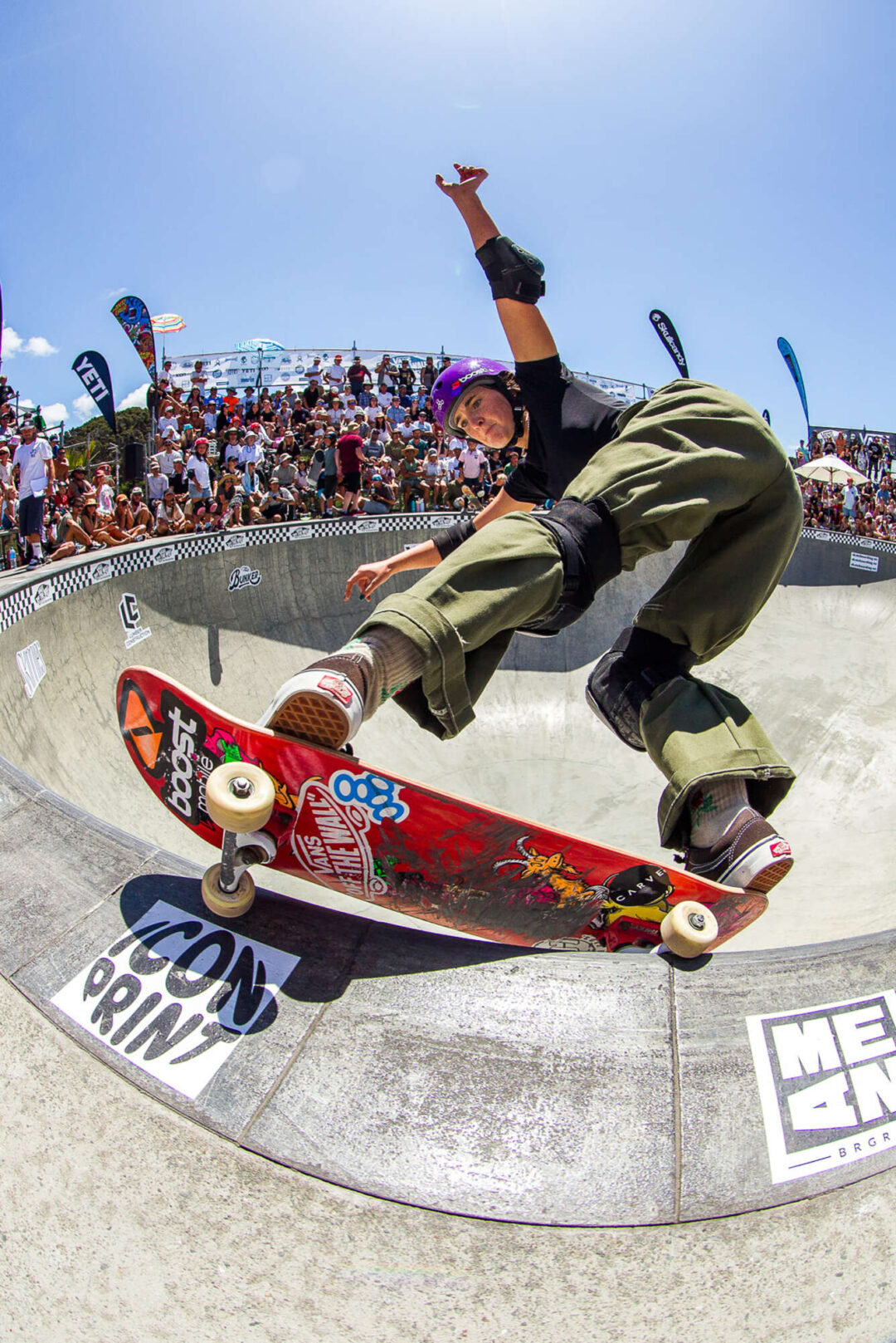 Aaliyah Wilson, feeble grind to fakie.