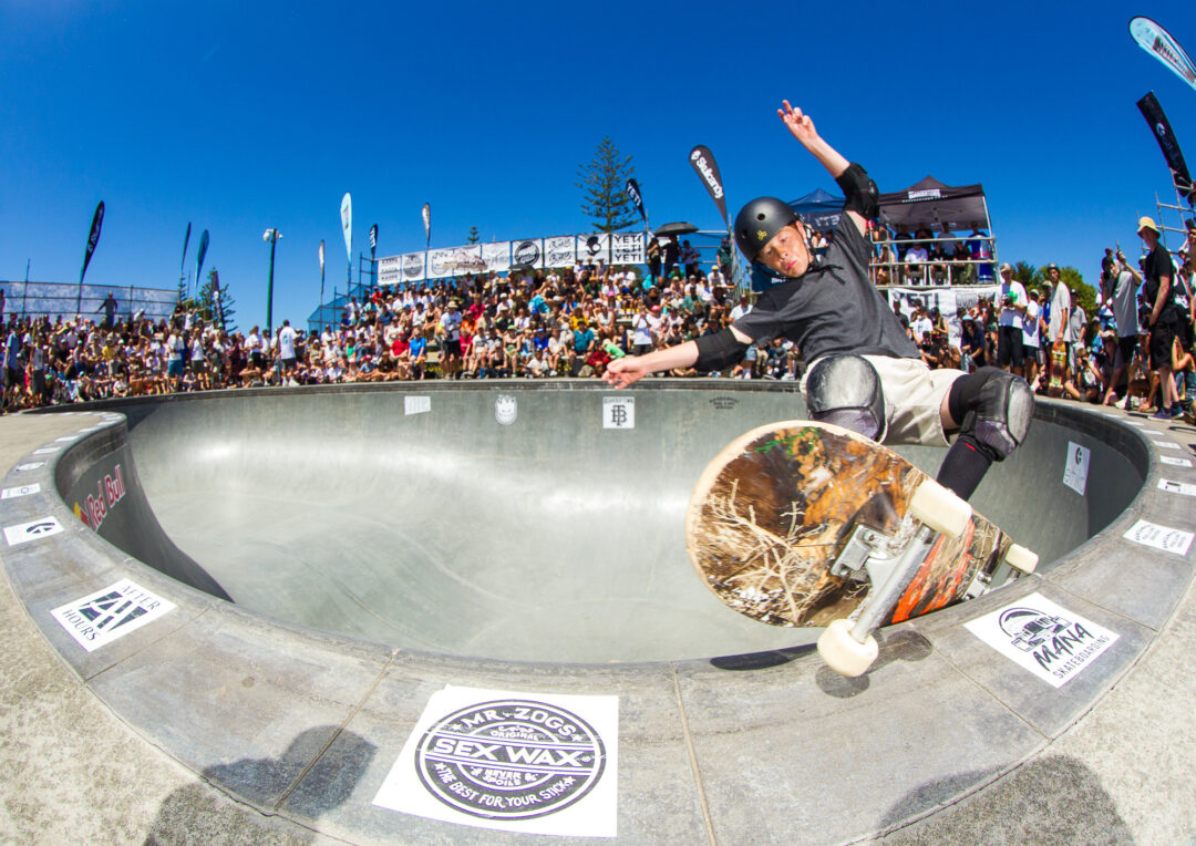 Hudson Walker, frontside feeble grind.