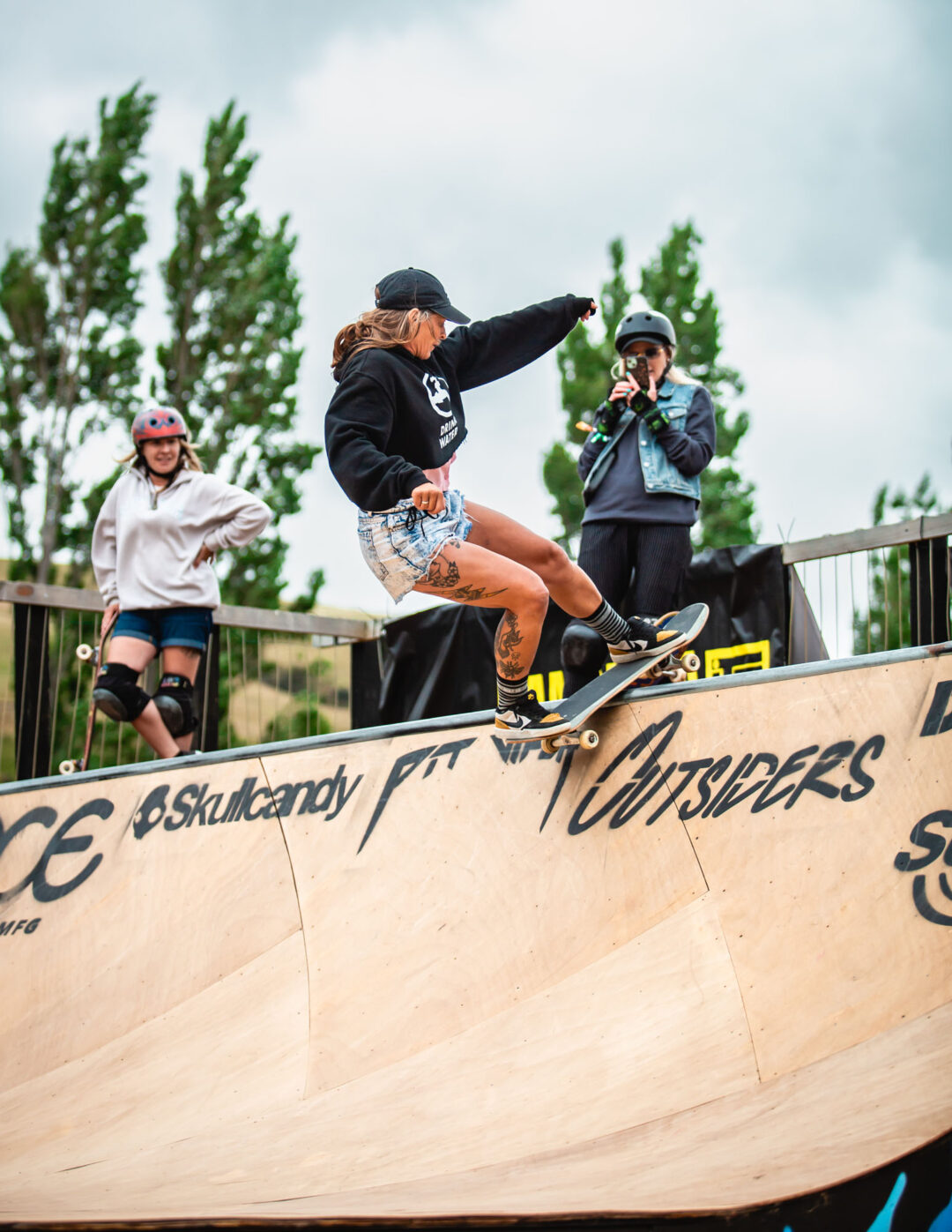 Elly Townshend, rock to fakie. Photo by Natasha Grego.