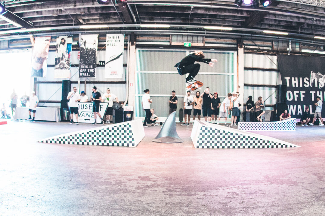 Mike Bancroft, frontside flip. Photo by Cilia Hoogmartens.