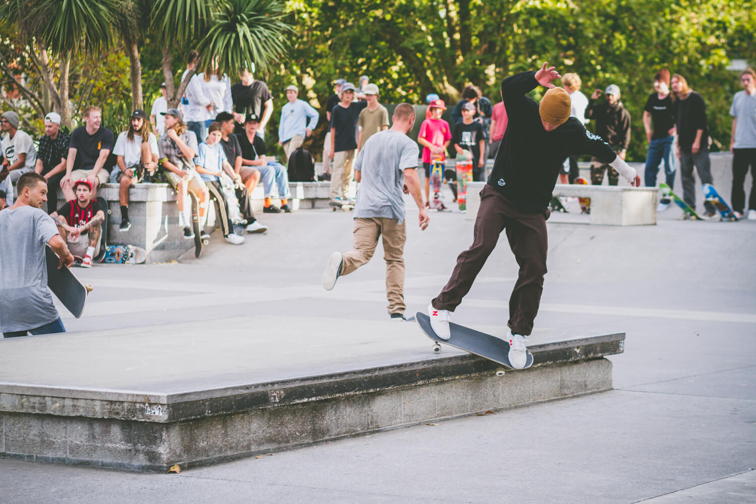 Zack Wallin, backside feeble grind.