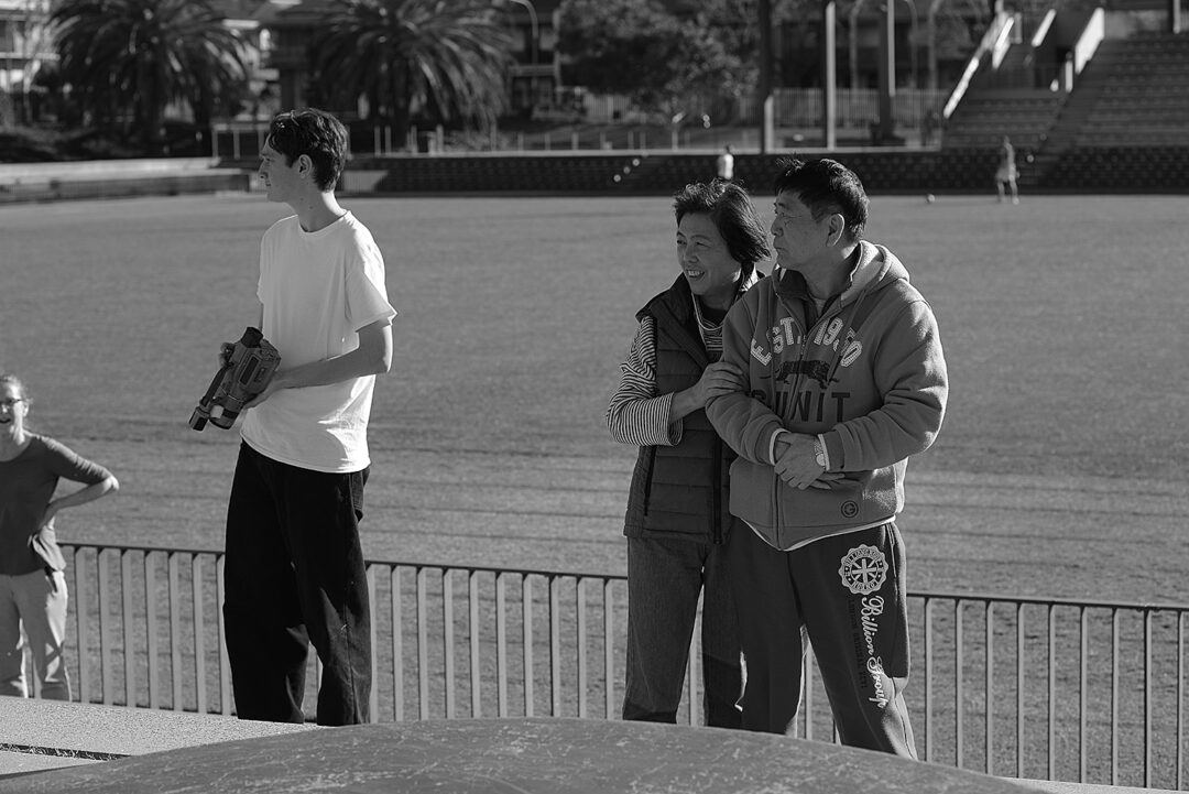 This couple rocked up and were hyped on the skating