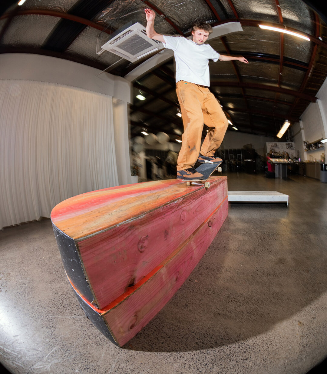 Ben Gibb, backside nosegrind.