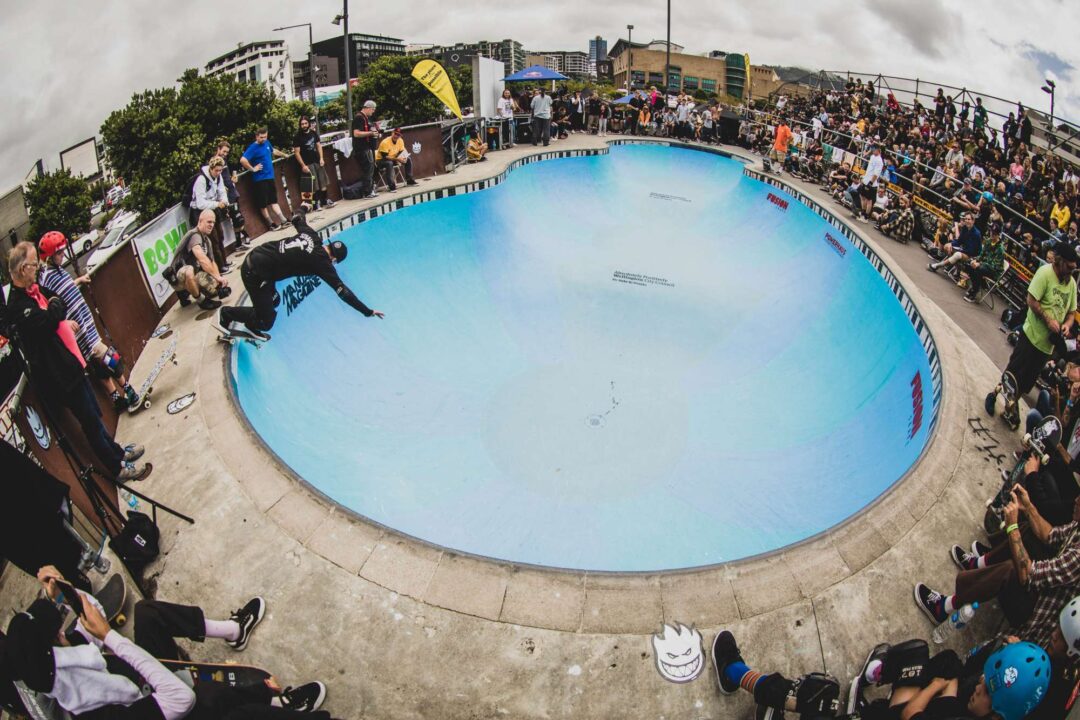 Chris Wood, backside Smith grind.