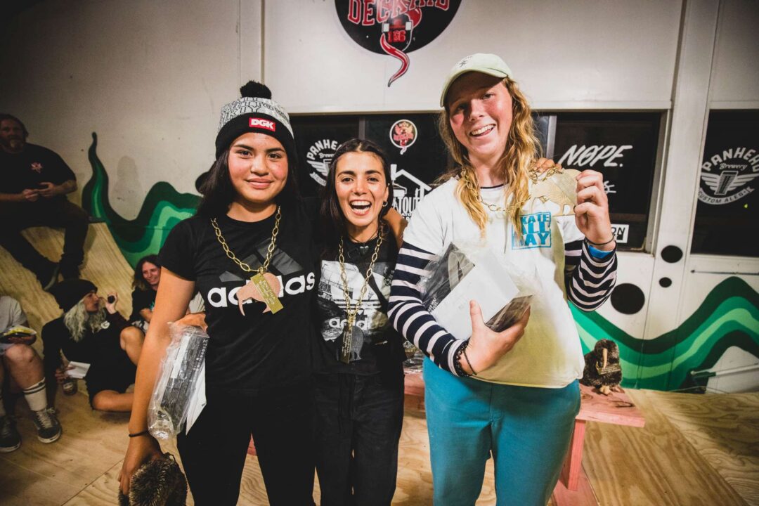 Rhya Henare, Paula Costales and Taniah Meyers.